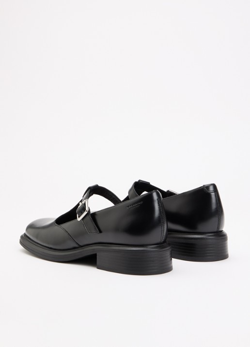 Vagabond Shoemakers Ellis Mary Jane loafer van leer  - achterkant zwart
