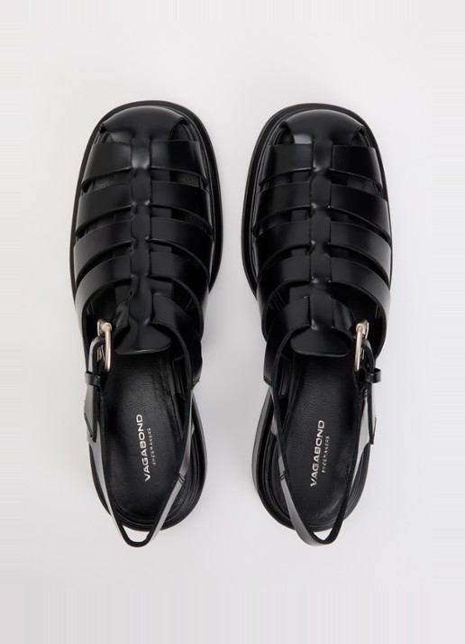 Vagabond Shoemakers Ellis sandalette van leer  - detail 4 zwart