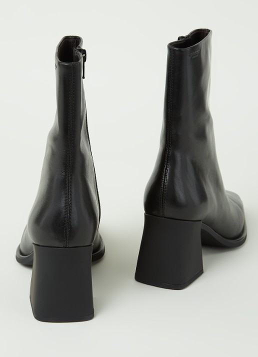 Vagabond Shoemakers Hedda enkellaarsje van leer - detail zwart