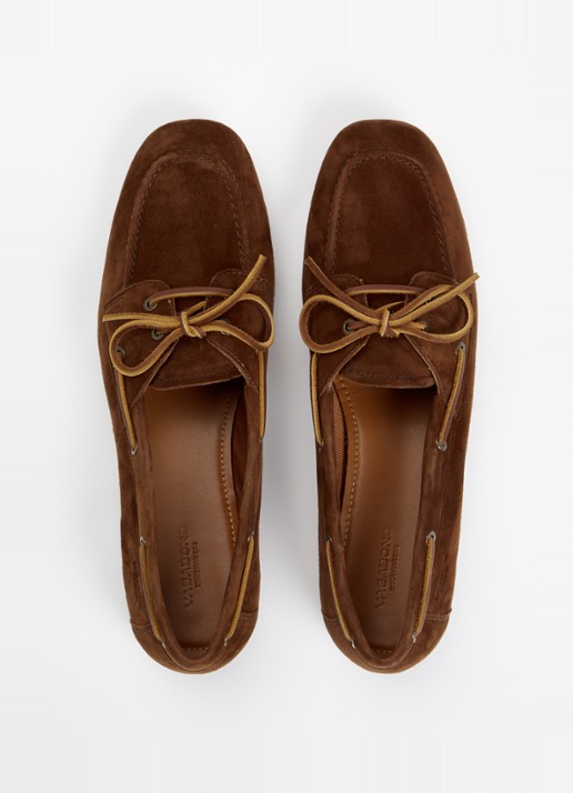 Vagabond Shoemakers Hillary bootschoen van leer  - detail 5 kastanjebruin