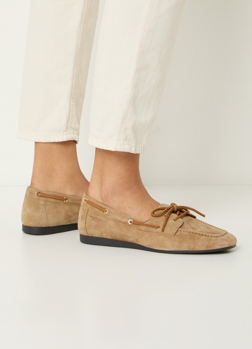 Vagabond Shoemakers Hillary bootschoen van leer  - voorkant 6 beige