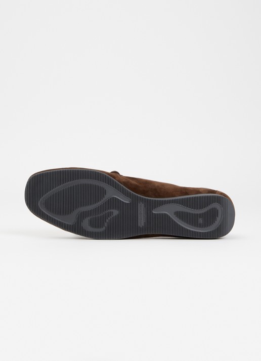 Vagabond Shoemakers Hillary loafer van suède  - detail 3 donkerbruin