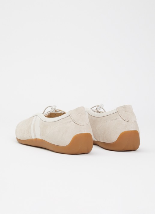 Vagabond Shoemakers Hollie ballerina van suéde met details van leer  - achterkant 2 beige