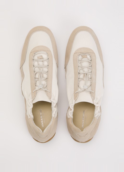 Vagabond Shoemakers Hollie sneaker met suède details - detail 3 gebroken wit