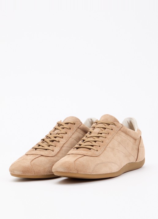 Vagabond Shoemakers Hollie sneaker van suède - detail beige