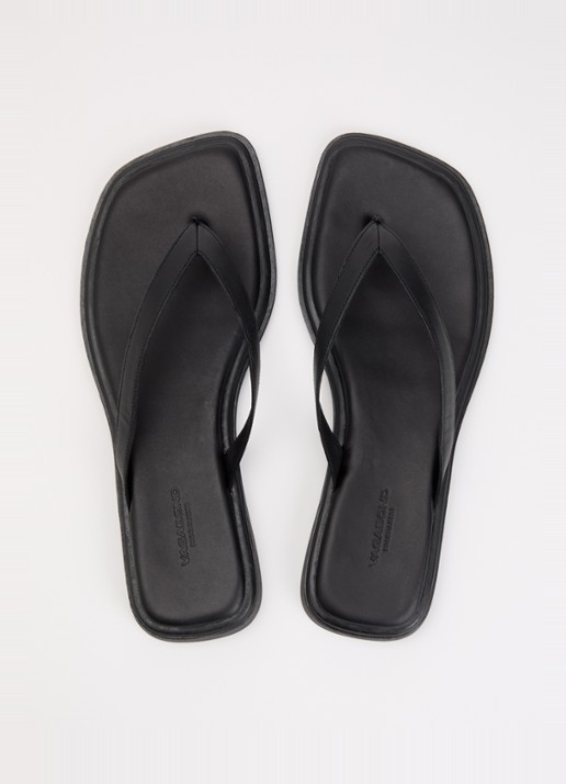 Vagabond Shoemakers Izzy slipper van leer - detail 3 zwart