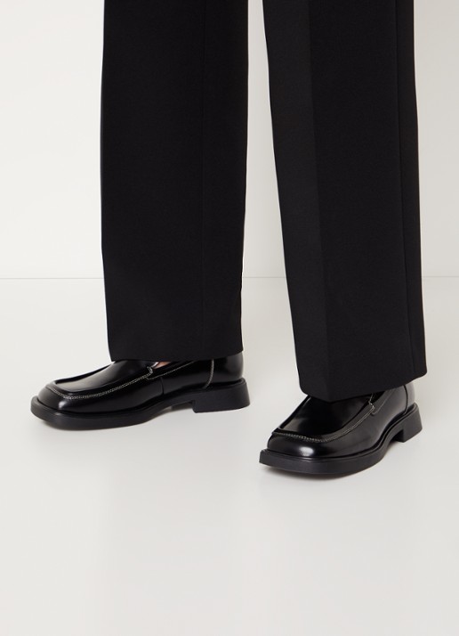 Vagabond Shoemakers Jaclyn loafer van lakleer - voorkant 2 zwart