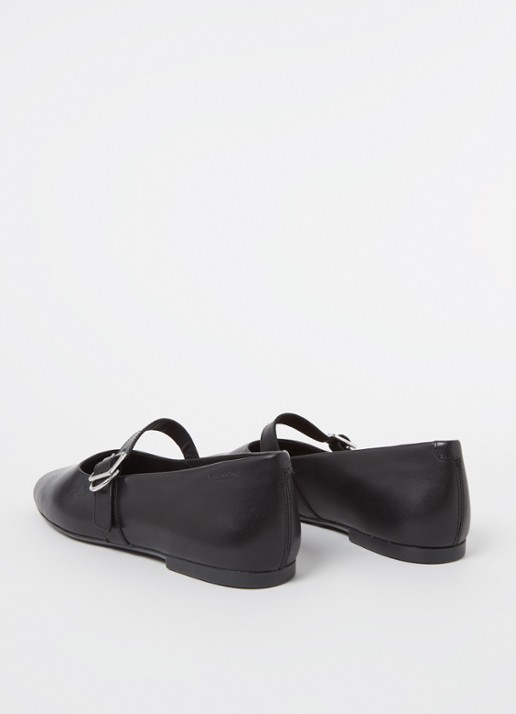 Vagabond Shoemakers Jolin ballerina van leer - achterkant zwart