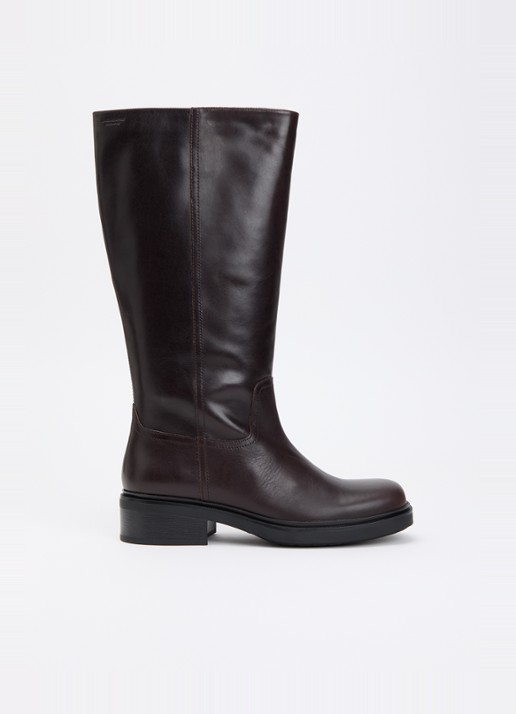Vagabond Shoemakers Karlie laars van leer - voorkant 2 donkerbruin