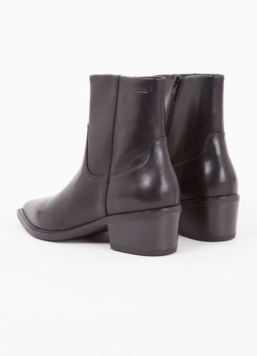 Vagabond Shoemakers Kelsey enkellaarsje van leer - achterkant zwart