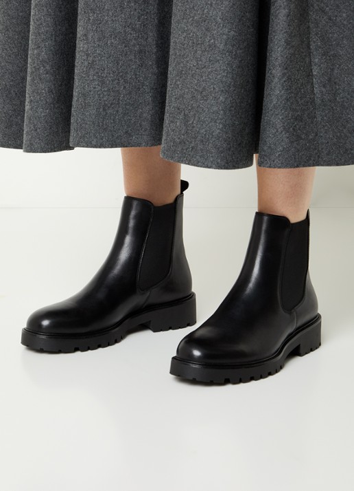 Vagabond Shoemakers Kenova chelsea boot van leer - voorkant 5 zwart