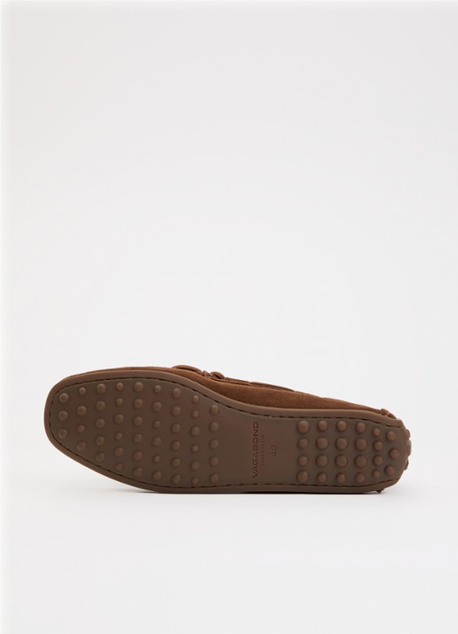 Vagabond Shoemakers Larissa bootschoen van suède - detail 6 cognac
