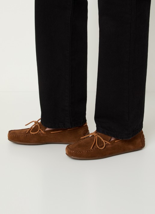 Vagabond Shoemakers Larissa bootschoen van suède - voorkant 2 cognac