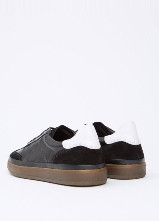 Vagabond Shoemakers Leo sneaker van leer met suède details - achterkant zwart
