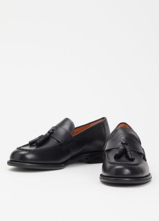 Vagabond Shoemakers Linn loafer van leer  - detail zwart