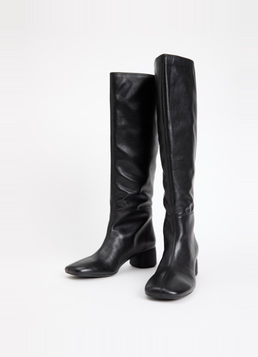 Vagabond Shoemakers Livia overknee laars van leer - detail zwart