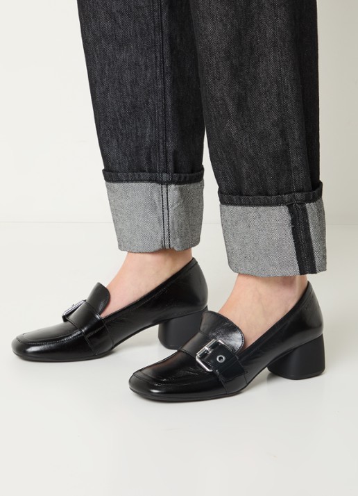 Vagabond Shoemakers Livia pump van leer met gespdetail - voorkant 2 zwart