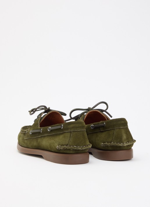Vagabond Shoemakers Loui M bootschoen van suède - achterkant 4 groen