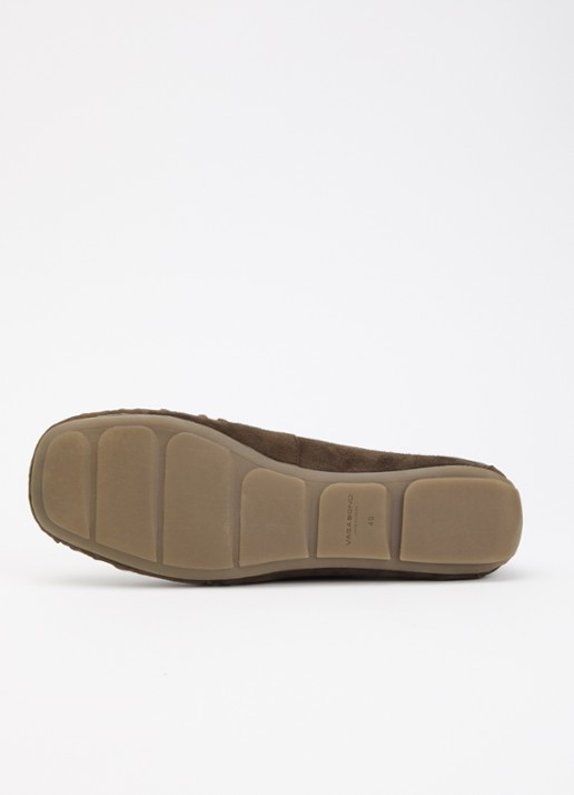 Vagabond Shoemakers Mika loafer van geitensuède - detail 4 donkerbruin