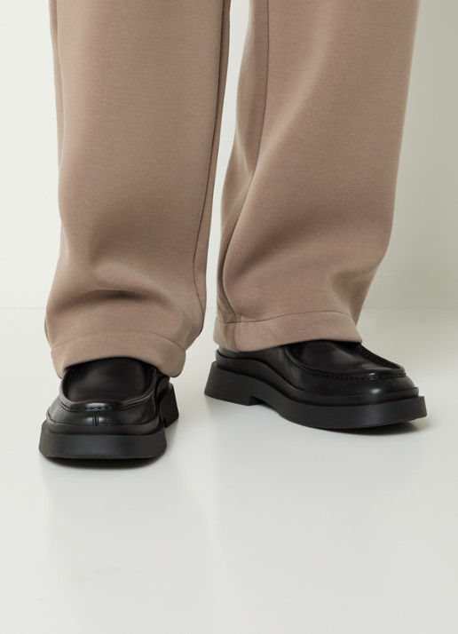 Vagabond Shoemakers Mike veterschoen van leer - voorkant 3 zwart