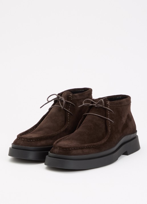 Vagabond Shoemakers Mike veterschoen van suède - detail 4 donkerbruin