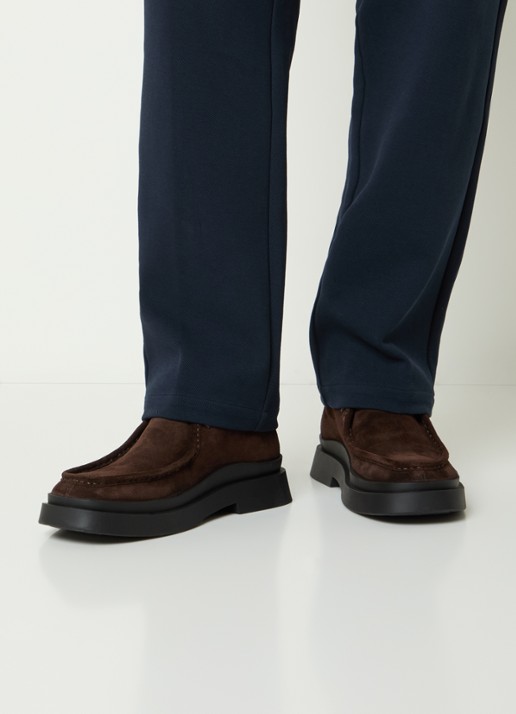 Vagabond Shoemakers Mike veterschoen van suède - voorkant 3 donkerbruin