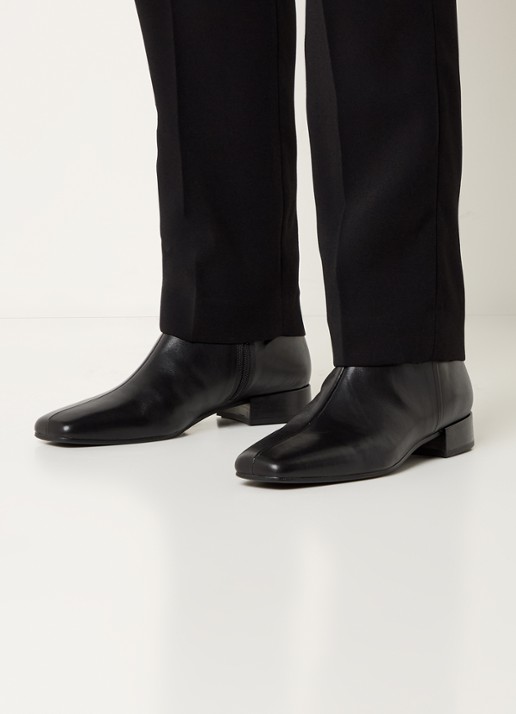 Vagabond Shoemakers Mona enkellaarsje van leer - voorkant 2 zwart