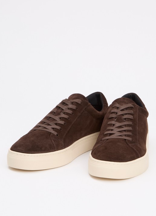 Vagabond Shoemakers Paul 2.0 sneaker van suède - detail 4 bruin