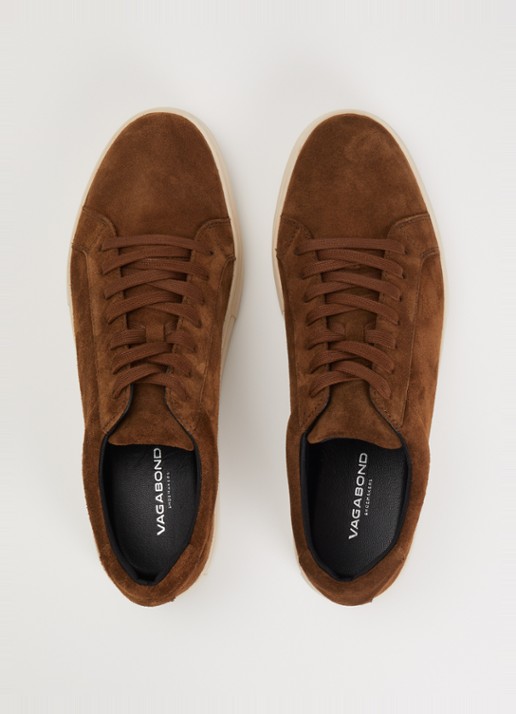 Vagabond Shoemakers Paul 2.0 sneaker van suède - detail 4 bruin