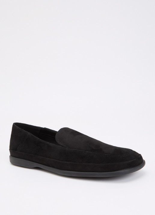 Vagabond Shoemakers Sammie loafer van geitensuède - voorkant 5 zwart