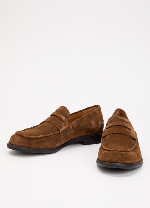 Vagabond Shoemakers Steven loafer van suède - detail 2 bruin