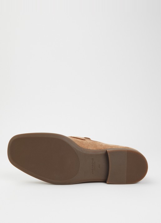 Vagabond Shoemakers Troy loafer van suède - detail 6 zand