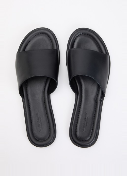 Vagabond Shoemakers Zaida slipper van leer - detail 2 zwart