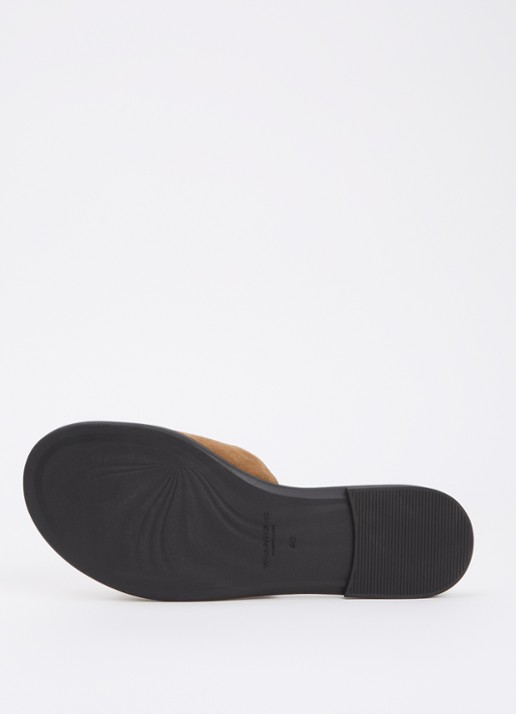 Vagabond Shoemakers Zaida slipper van suède - detail 5 zand