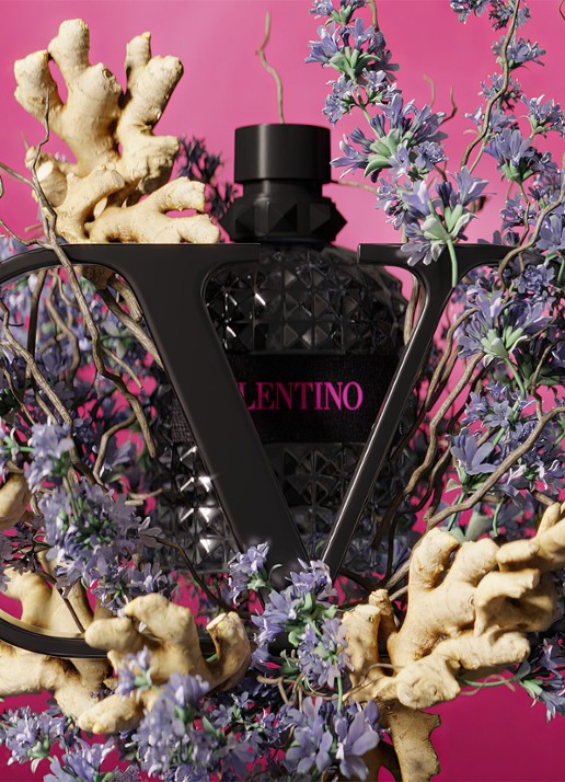 Valentino Born in Roma Donna Eau de Parfum Giftset - Limited Edition parfumset - voorkant 2 beige
