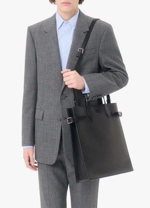 Valentino Garavani Antibes Medium handtas van kalfsleer - voorkant 8 zwart
