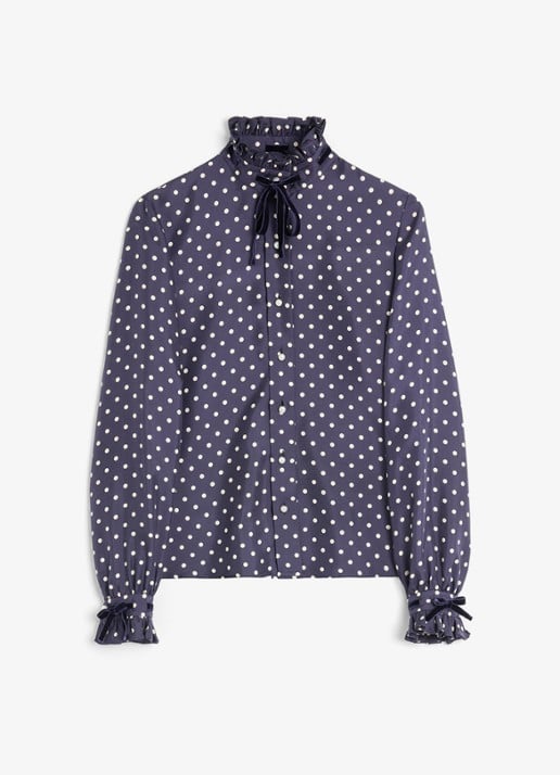 Valentino Garavani Blouse van zijde met stippenprint