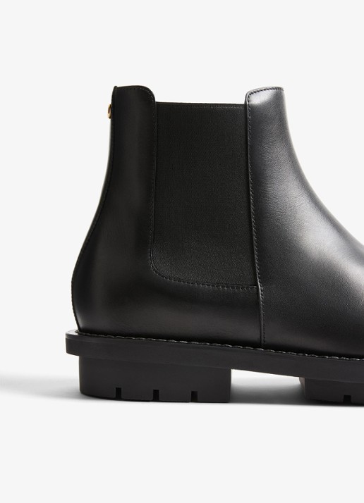 Valentino Garavani Chelsea boot van kalfsleer - detail 4 zwart