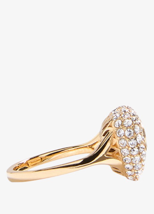 Valentino Garavani Coeur Royal ring met logo - detail 4 zwart
