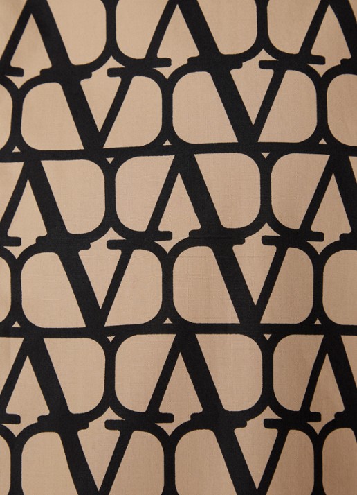 Valentino Garavani Comfort fit overhemd met logoprint - detail 2 beige