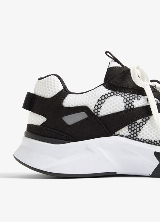 Valentino Garavani Demivee sneaker met suède details - detail 7 wit