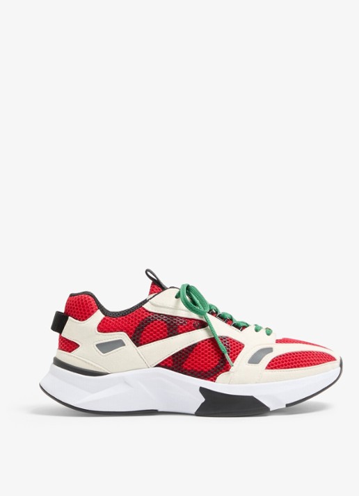 Valentino Garavani Demivee sneaker met suède details