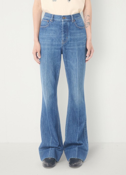 Valentino Garavani Flared jeans met medium wassing