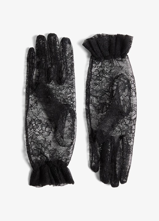 Valentino Garavani Handschoenen van kant - achterkant 2 zwart