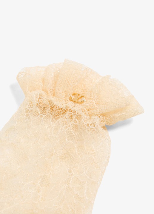 Valentino Garavani Handschoenen van kant - detail 4 creme