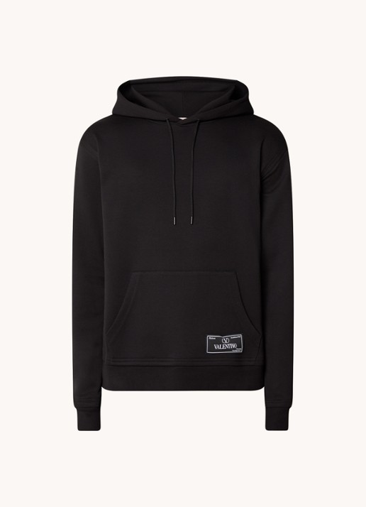 Valentino Garavani Hoodie met logo - voorkant 5 zwart
