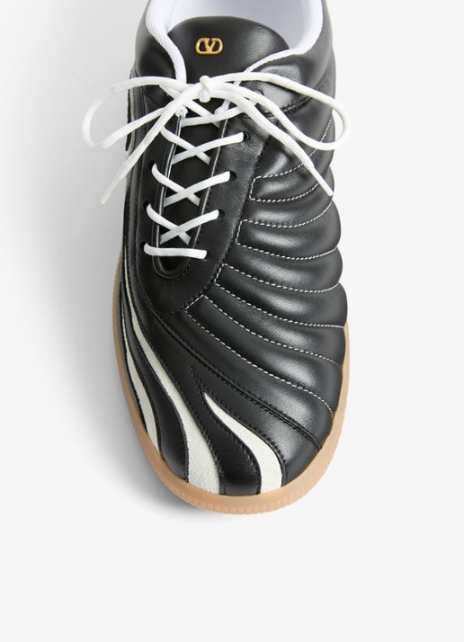 Valentino Garavani Kicky sneaker van geitenleer - detail 3 zwart