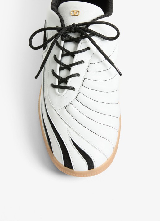 Valentino Garavani Kicky sneaker van geitenleer - detail 3 wit