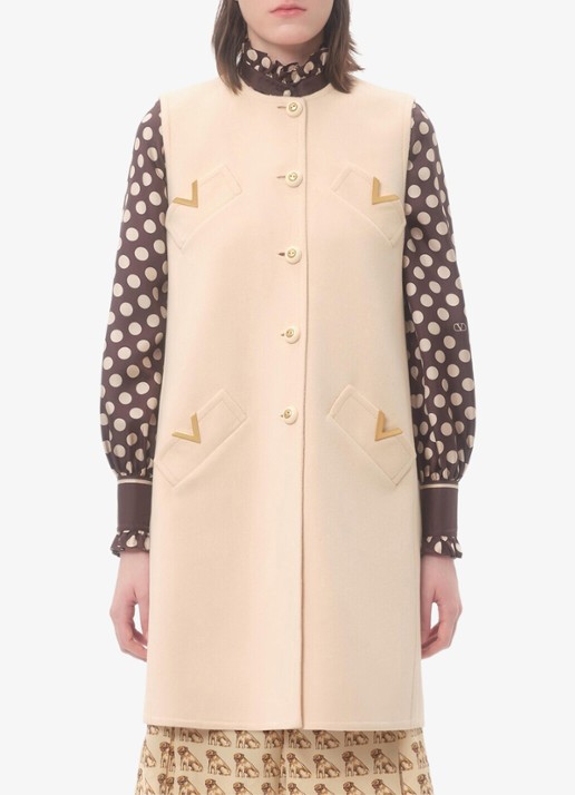 Valentino Garavani Longline gilet in kasjmierblend