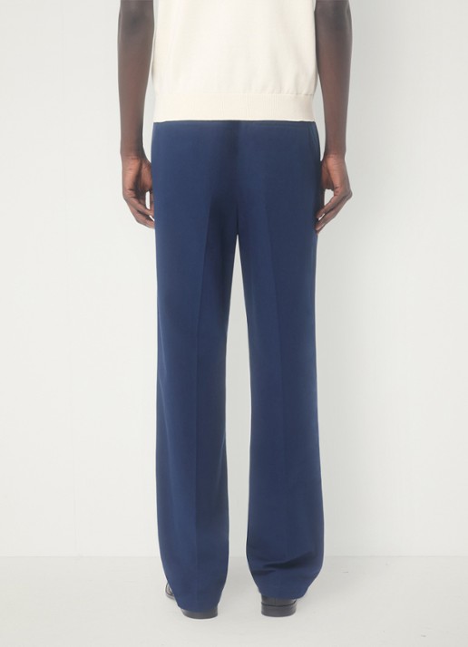 Valentino Garavani Loose fit chino met steekzakken - achterkant donkerblauw